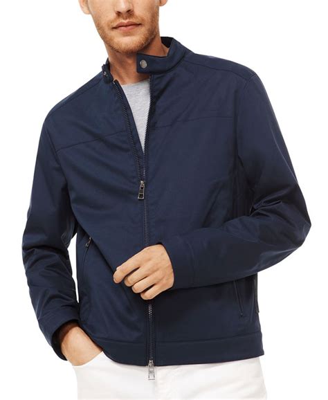 michael kors men's racer jacket